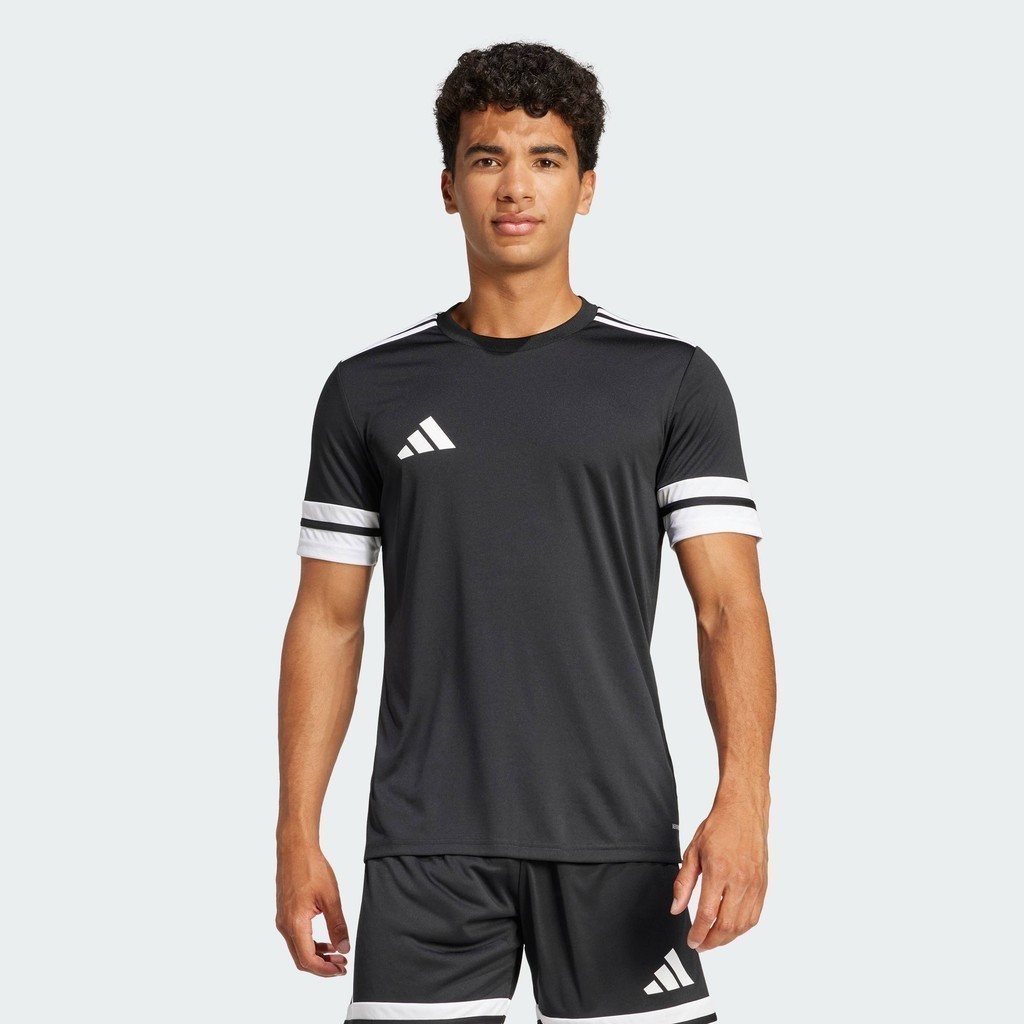 adidas ฟุตบอล เสื้อฟุตบอล Squadra 25 ผู้ชาย สีดำ JG5832