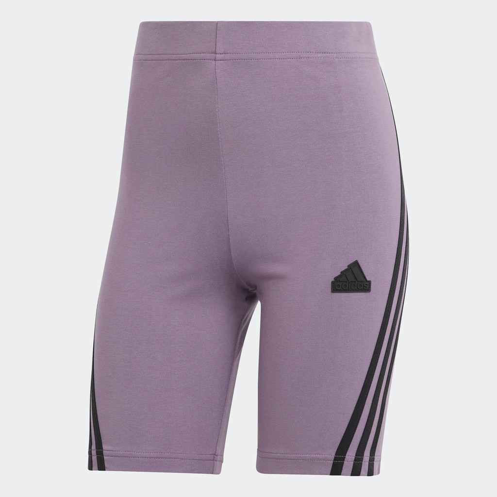 adidas Lifestyle Future Icons 3-Stripes Bike Shorts Women Purple IL3040