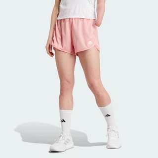 adidas Gym & Training กางเกงขาสั้นผ้าถักเอวสูง Pacer Essentials ผู้หญิง สีชมพู IX1025