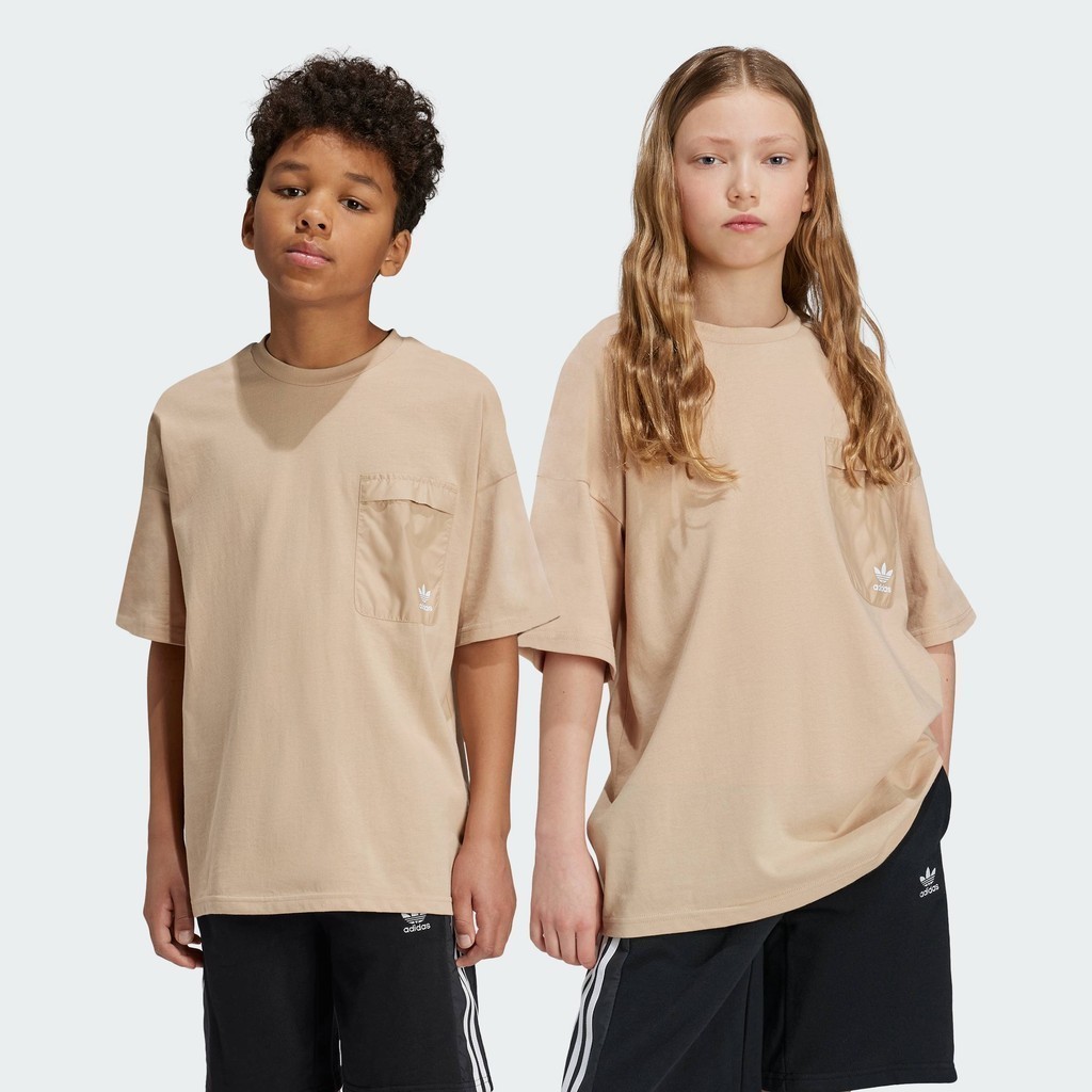 adidas Lifestyle Tee Kids Unisex Beige IY0001