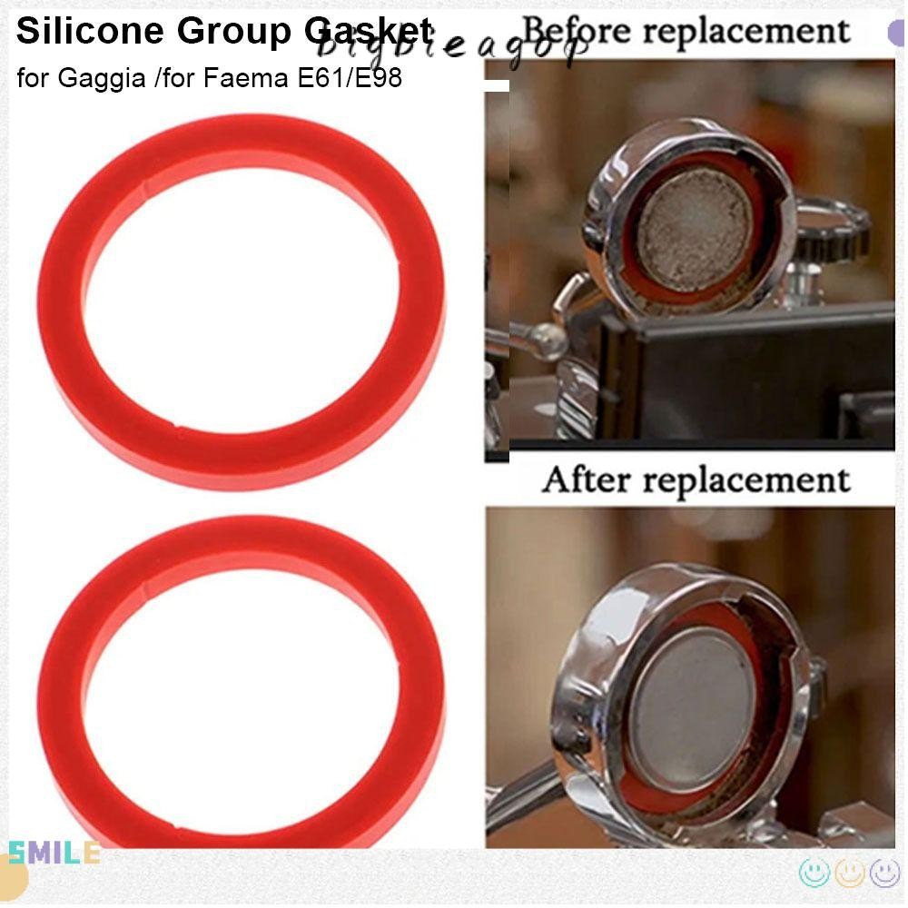 BIGBIEGOP 1 ชิ้นซิลิโคนกลุ่มปะเก็น, 8.0 มม.E61 Group Head Seal Kit, Leakproof O-Ring ปะเก็น Coffeewa