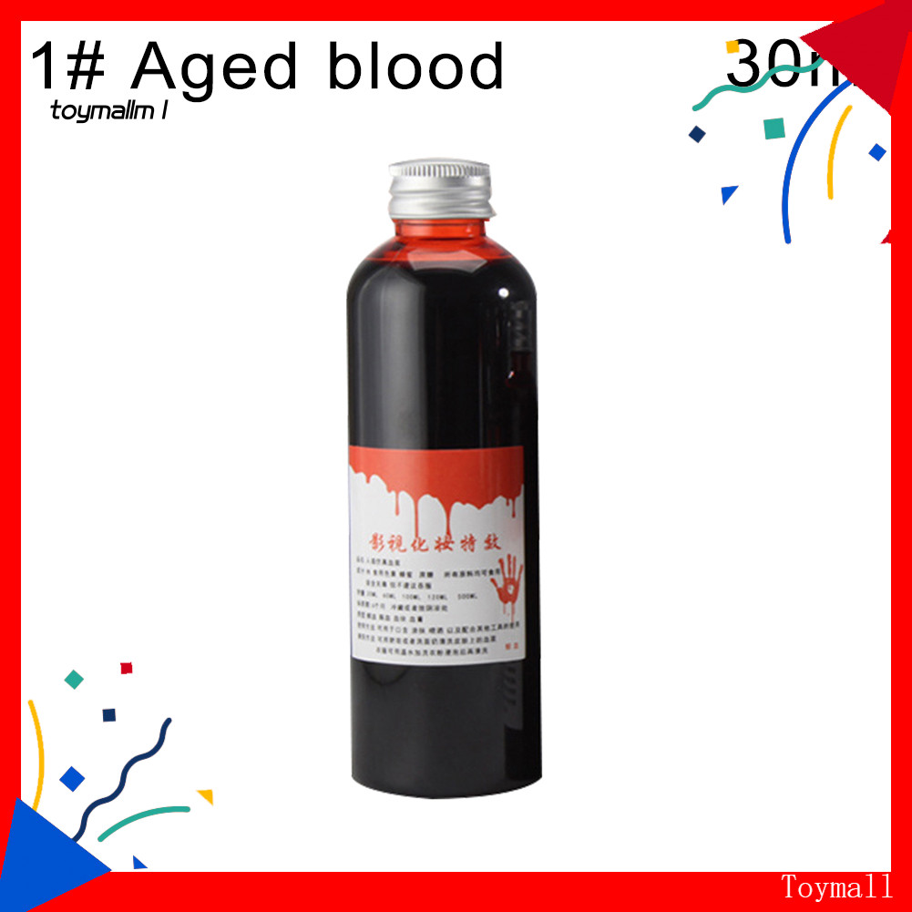 [TM] 30/60ml/100ml/120ml ขวดของเหลวเลือดปลอม Stage Prank Theatrical คอสเพลย์ Props