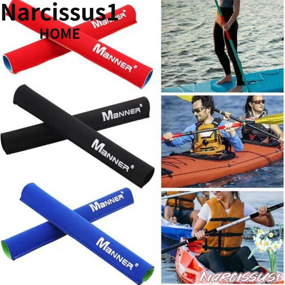 NARCISSUS 1 คู่ Kayaking Oars ฝาครอบจับ,ลื่น 25*5 ซม.Canoe Paddle Grips ฝาครอบ, 4 สีดําน้ําผ้านุ่ม B