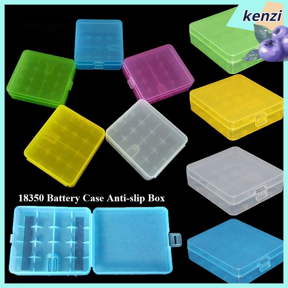 กล่องแบตเตอรี่ KENZI 18650, แบตเตอรี่กันลื่น AA AA AA 4 ก้อน, กล่องแบตเตอรี่พลาสติกคุณภาพสูง 18350 ท