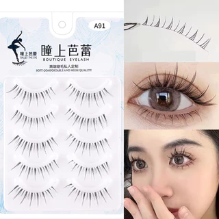 🔥【Local Delivery】5 คู Lash Extension Daily Makeup Manga ขนตาล่างธรรมชาต