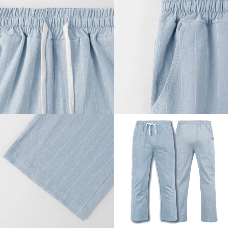 กางเกงผ้าลินินลายทางผู้ชาย thumbnail 10
