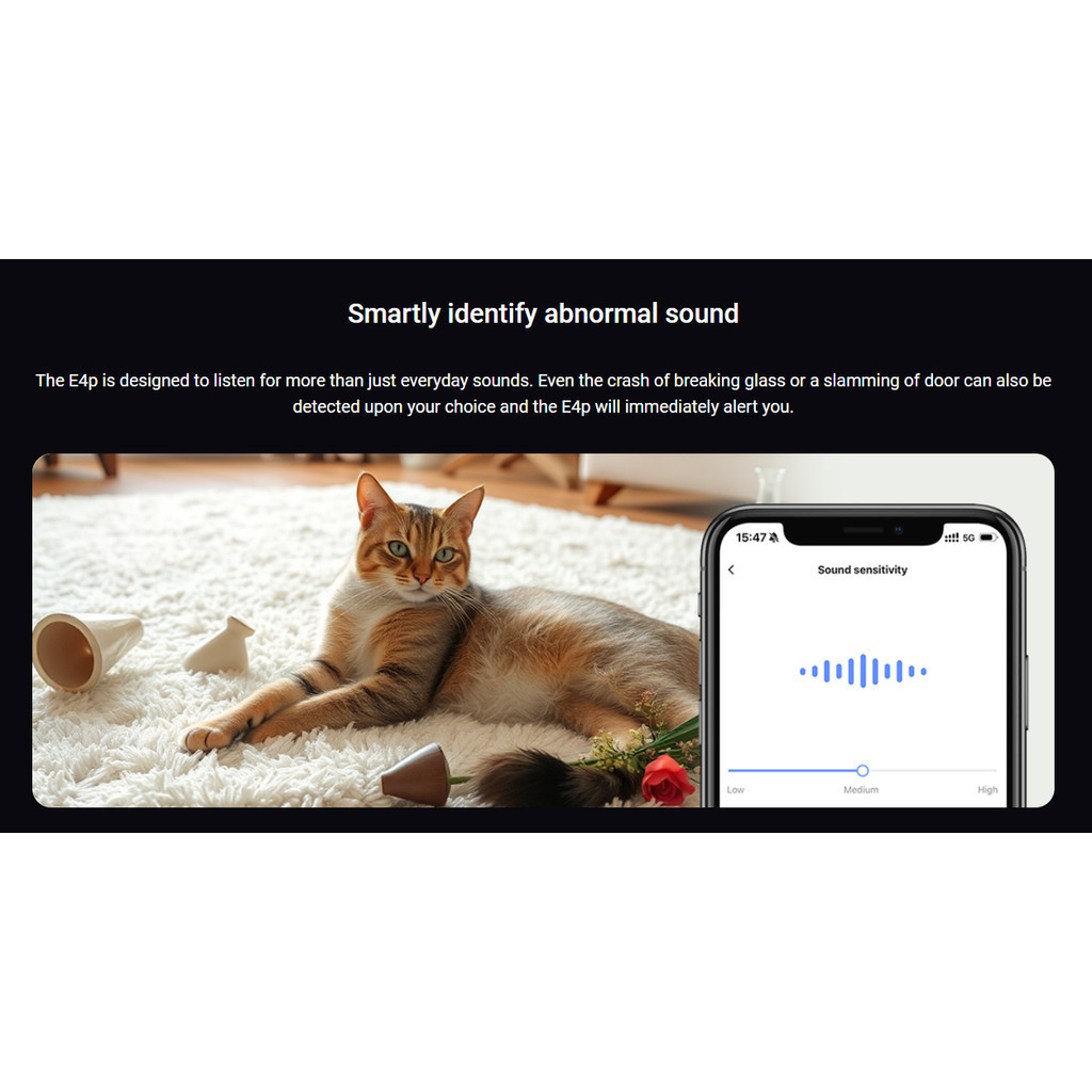 EZVIZ E4P 6MP Smart Wi-Fi Panoramic Fisheye Camera พร้อมดีไซน์ทันสมัย คมชัดไร้จุดบอด 360° - รูปที่ 6