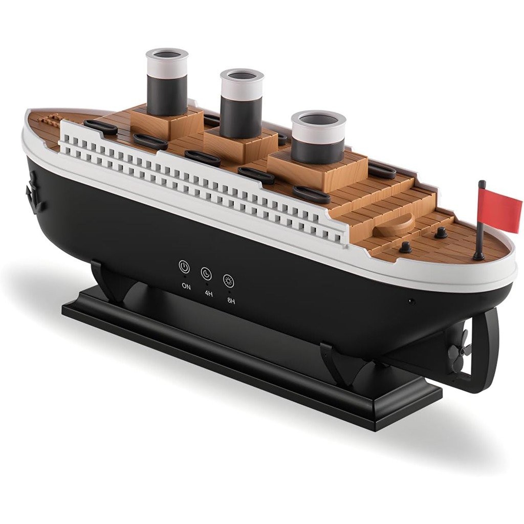 Black Titanic Diffusers สําหรับน้ํามันหอมระเหยห้องขนาดใหญ่, 250 ml Aromatherapy Diffuser Cool Mist H