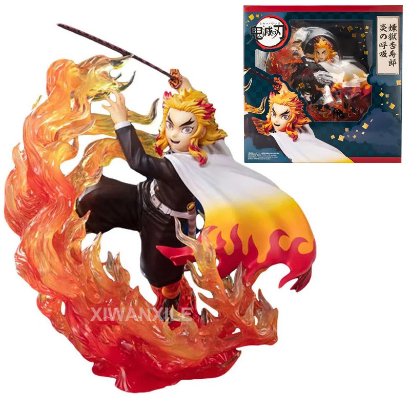 18 ซม.Kimetsu ไม่มี Yaiba อะนิเมะรูป Figuarts ZERO Kyojuro Rengoku Action Figure Tomioka Giyuu Demon