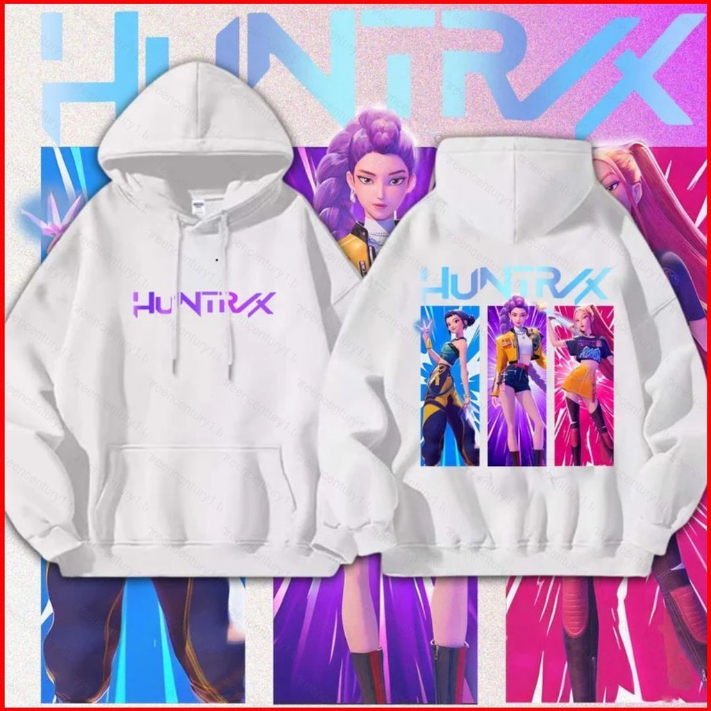 GC1 KPop Demon Hunters HUNTR/X Rumi Mira Zoey Hoodie Anime Sweatshirt CG1