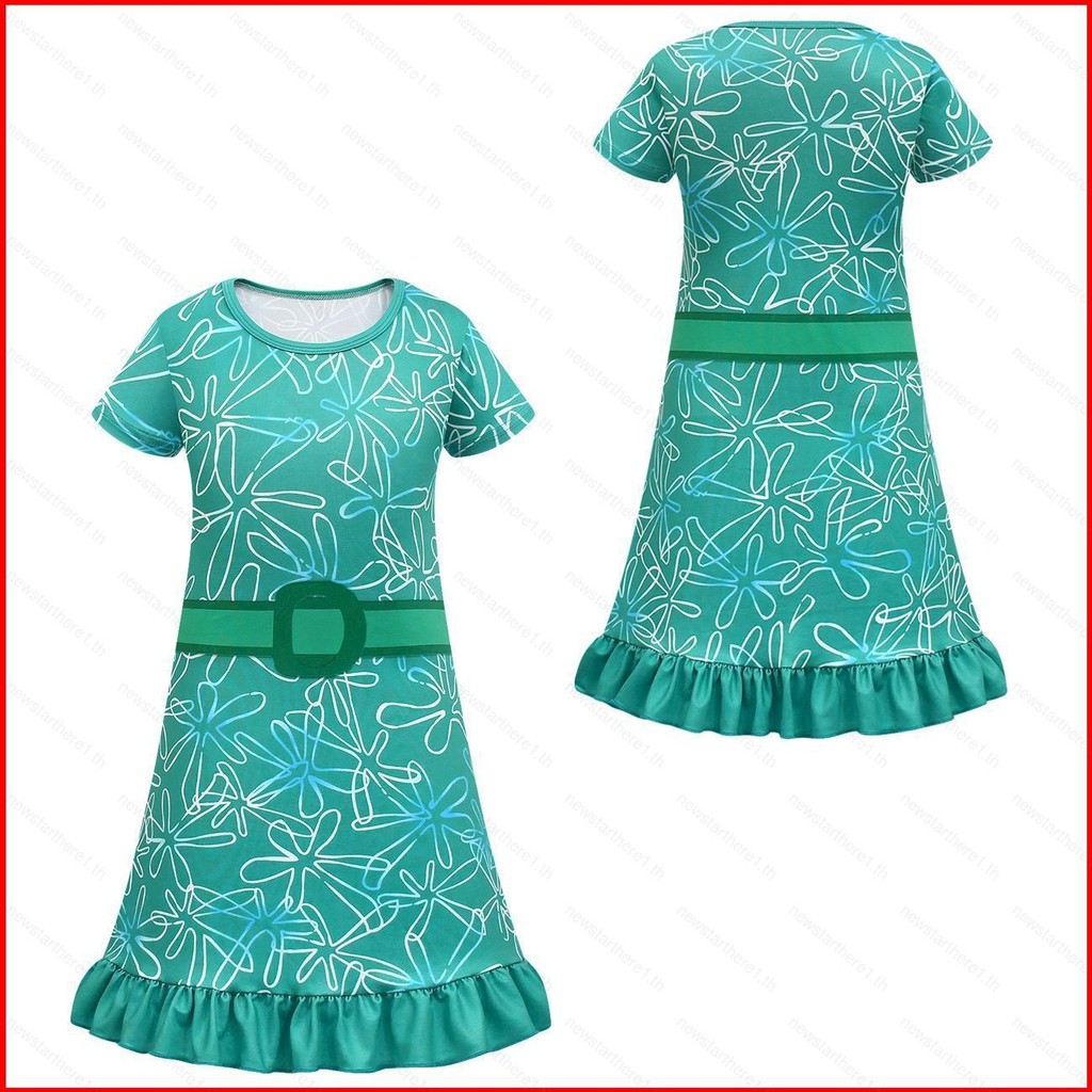 ชุดคอสเพลย์ 2 ชิ้น/เซ็ต ผ้า 3D สไตล์ฤดูร้อน สำหรับเด็กหญิง เครื่องแต่งกายปาร์ตี้ฮาโลวีน SN1