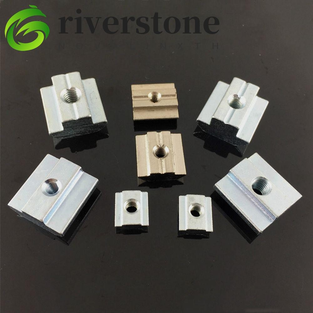 RIVERSTONE Hammer Nut 20 ชิ้นโปรไฟล์อลูมิเนียม T Block T-Track เลื่อน T Slot Nut