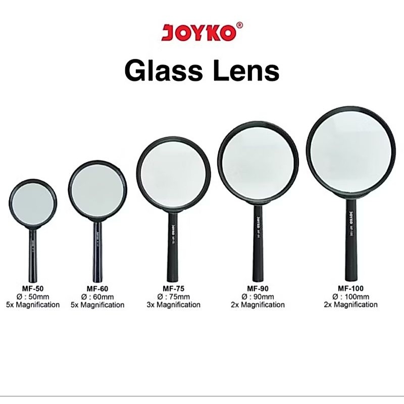 เลนส์แก้ว/MAGNITER/METATING GLASS JOYKO MF-50/MF-60/MF-75/MF-90/MF-100
