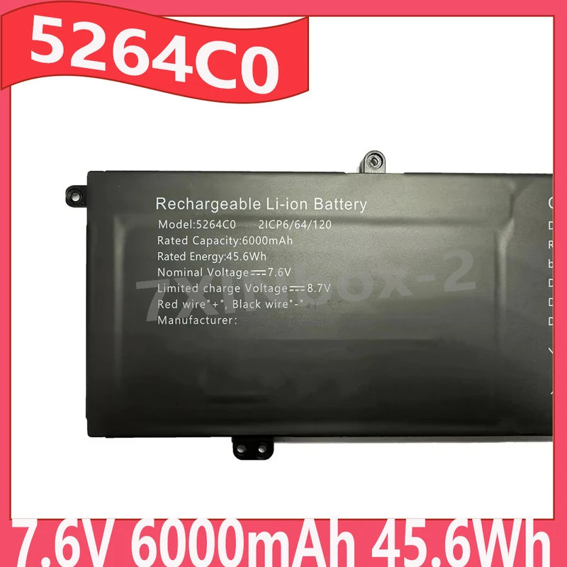 5264C0 7.6V 6000mAh 45.6Wh แบตเตอรี่แล็ปท็อปสําหรับ HAIER Leadpie M1 Series 11 Pin 10 ลวด
