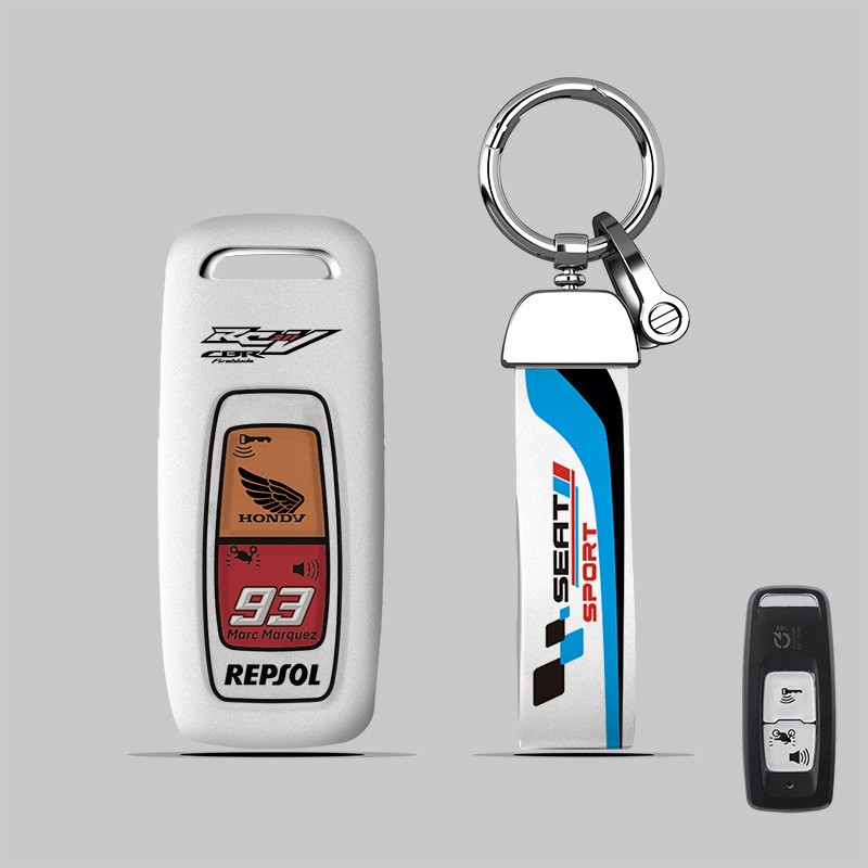 TPU ฝาครอบกุญแจรถสําหรับฮอนด้า Honda Pcx160 Click160 Adv350 Giorno Forza 2023 Lead125 PCX คลิก 160 ADV 350 Fob ผู้ถือเปลือกกระเป๋าปลอกพวงกุญแจอุปกรณ์เสริม