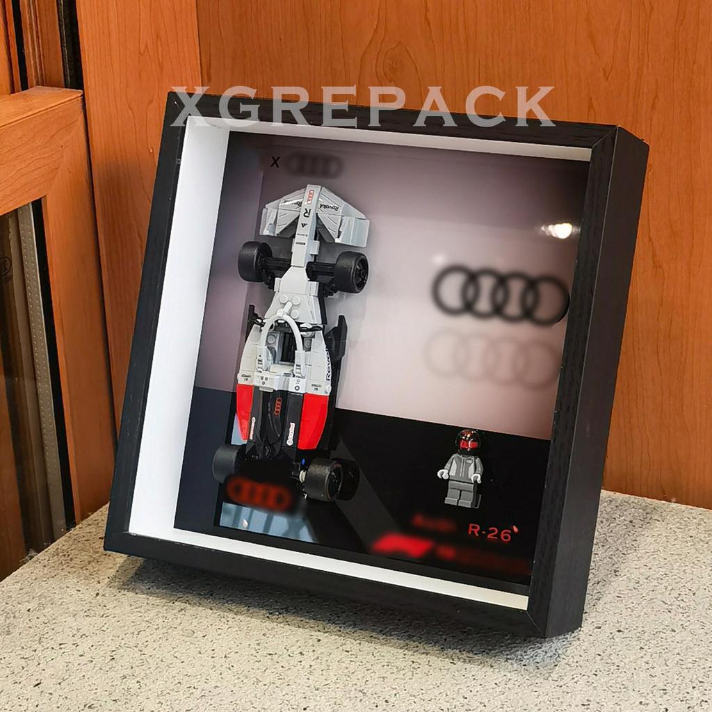 [ในสต็อก] เหมาะสําหรับ Lego speed77259 Audi F1 Preppy Racing 77258 กล่องแสดงกรอบรูปติดผนังกล่องกันฝุ