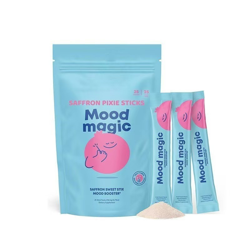 VitalTots Mood Magic Saffron Extract Sweet Stix, Natural Fruit Punch Flavor Mood & Daily Energy Supp