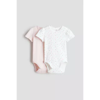 H&M(เอชแอนด์เอ็ม) ชุดบอดี้สูทแขนสั้น 2 ชิ้น เด็กทารก 1159373_15