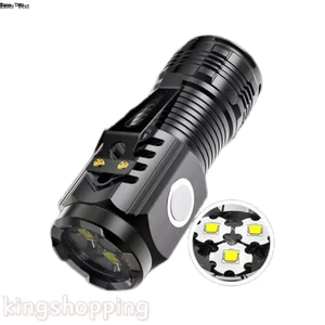 GTRMALLSHOP (528B)ไฟฉายแรงสูง 3*LED ไฟฉายสว่าง ไฟฉายอเนกประสงค์ ขนาดพกพา ไฟฉายUSB