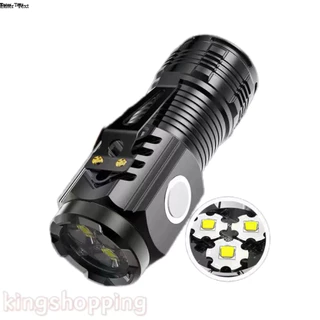 GTRMALLSHOP (528B)ไฟฉายแรงสูง 3*LED ไฟฉายสว่าง ไฟฉายอเนกประสงค์ ขนาดพกพา ไฟฉายUSB