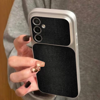 COD เคสนิ่มลายหนังแกะสีพื้น For Samsung A17 A07 A27 A37 A53 A35 A15 A26 A36 A06 A16 A24 A34 A25 A53 S23 S25 S26 S24Ultra