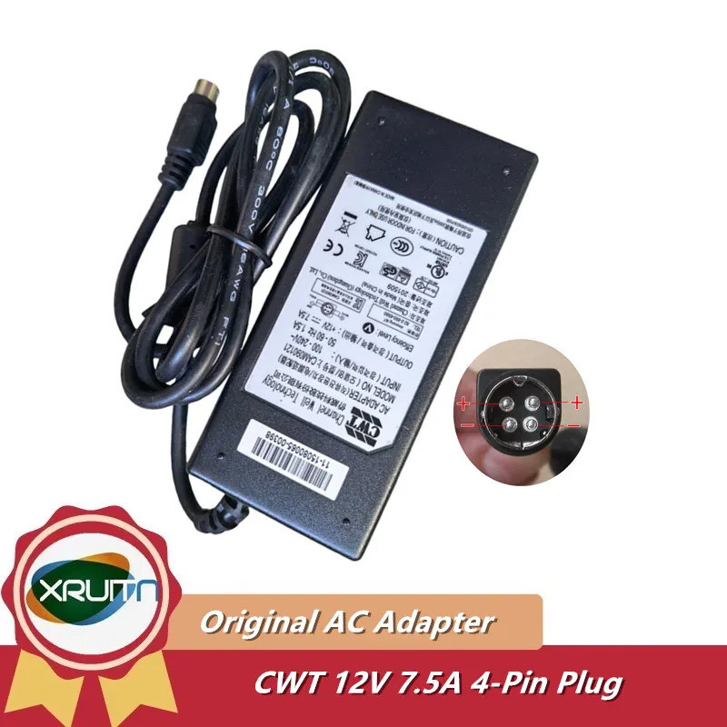 EA11011B-120 CWT 12V 7.5A AC Power Adapter Charger สําหรับ SYNOLOGY DS416 DS415PLAY DS218PLAY DS718 