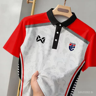 แขนสั้น Color-Blocking Raglan ไหล่เสื้อโปโลผู้ชาย Smooth Quick-Drying ผ้าดูดซับเหงื่อกีฬาฟิตเนส Dai