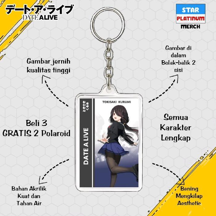 Date A Live-Date A Live-Anime ganci-Tokisaki Kurumi-Kor พวงกุญแจ