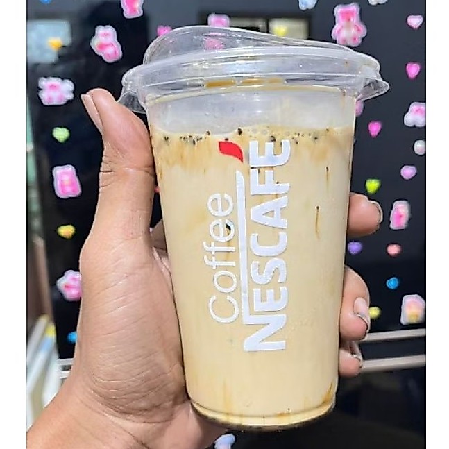 Nescafe Coffee Motif Cup 2 สี (1 slp 50 ชิ้น) + ฝา pp