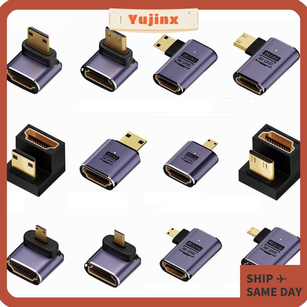 Yujinx Mini /Micro HD เป็น HDMI เข้ากันได้กับ HD 2.1 UHD ชายกับหญิง 8K 60HZ