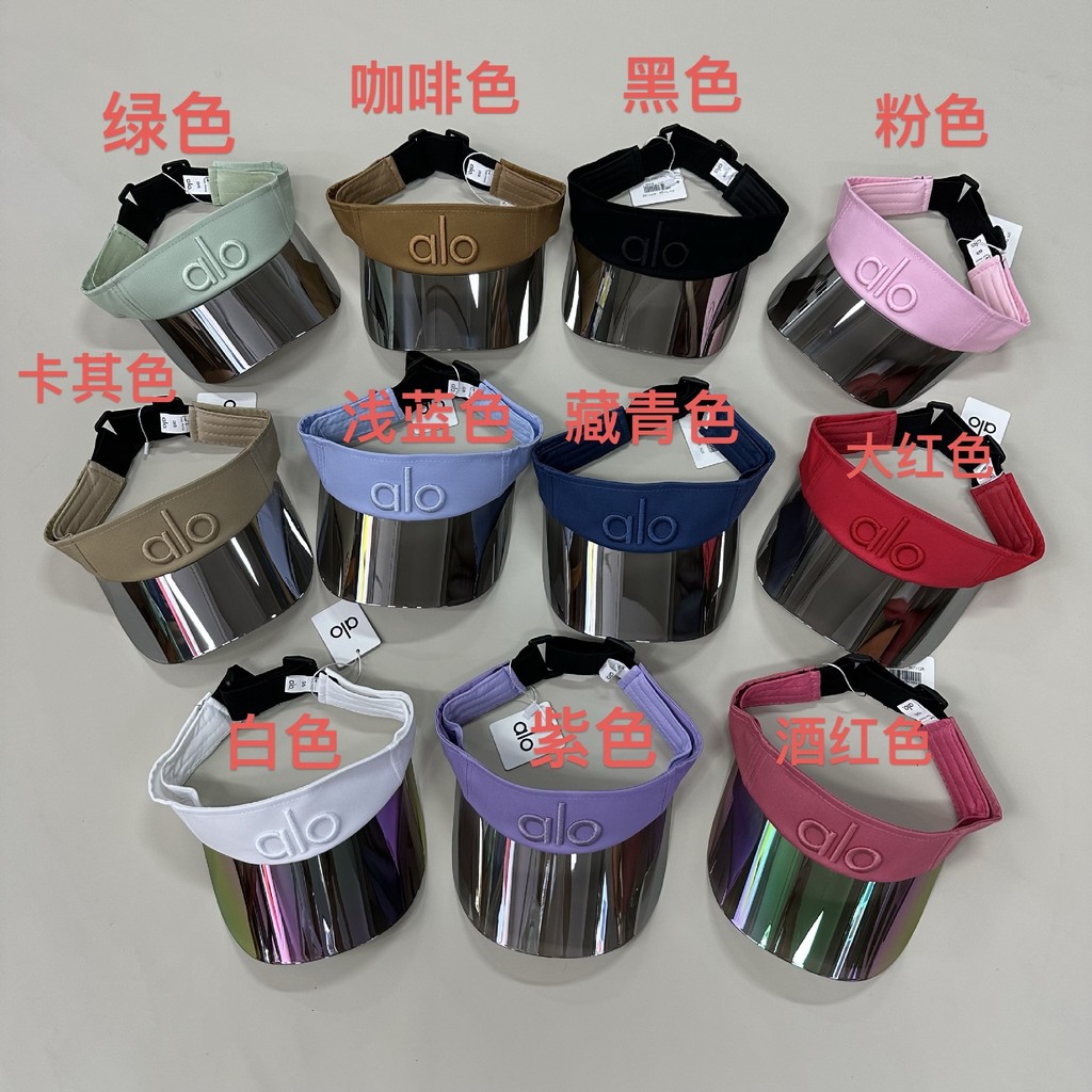 Alo High-Quality Hollow Top Lens Ultraviolet Sunscreen Cap Tennis Sunshade Sports Cap#6. 19.alw #