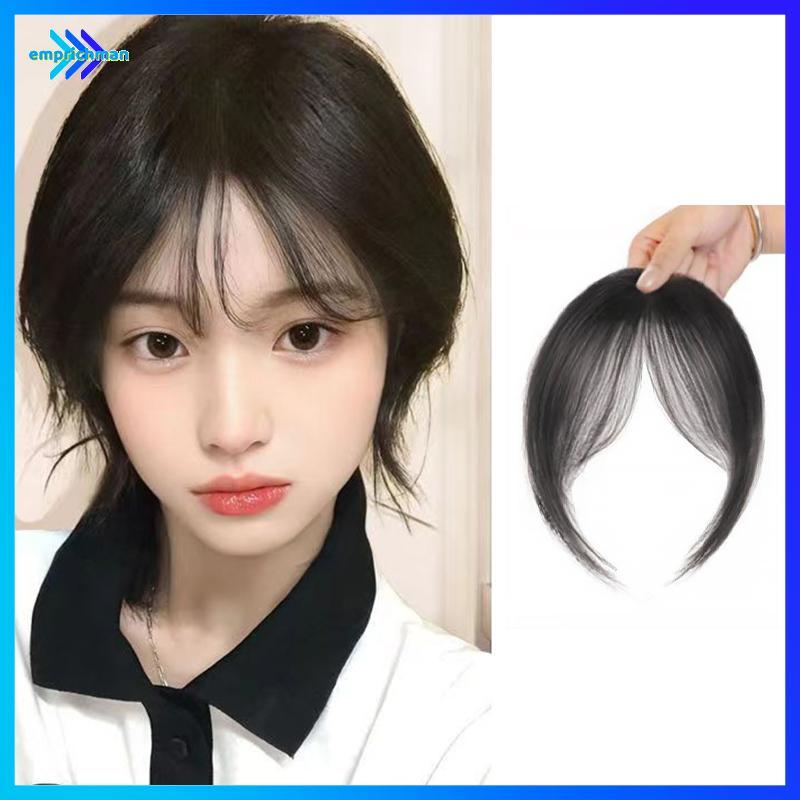 EPMN> Air Bangs วิกผมสําหรับผู้หญิงหน้าผากธรรมชาติภาษาฝรั่งเศสคําปลอม Bangs Patch Seamless Bangs ใหม