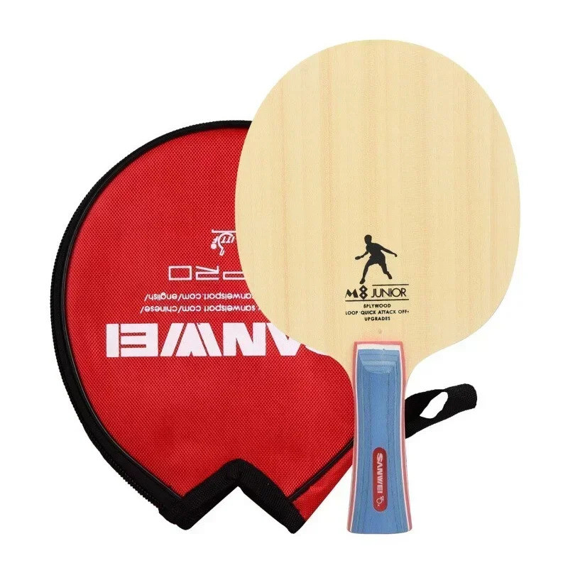 Original SANWEI M8 T5000 ใบมีดปิงปองแร็กเก็ต 5 Ply ไม้ Allround ควบคุม Loop Ping Pong Bat Paddle