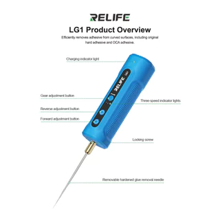 เครื่องถอดกาวหน้าจอ RELIFE LG1 เครื่องถอดกาวหน้าจอมือถือ 3 Speed ถอดกาว OCA ไฟฟ้า อุปกรณ์ถอดกาว curved screen