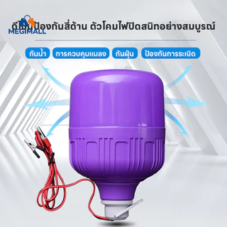 หลอดไฟล่อแมลง ไฟดักแมลง 800W DC12V หลอดไฟสีม่วง UV 365nm สีม่วงล่อแมลง ประหยัดพลังงาน กันน้ำ