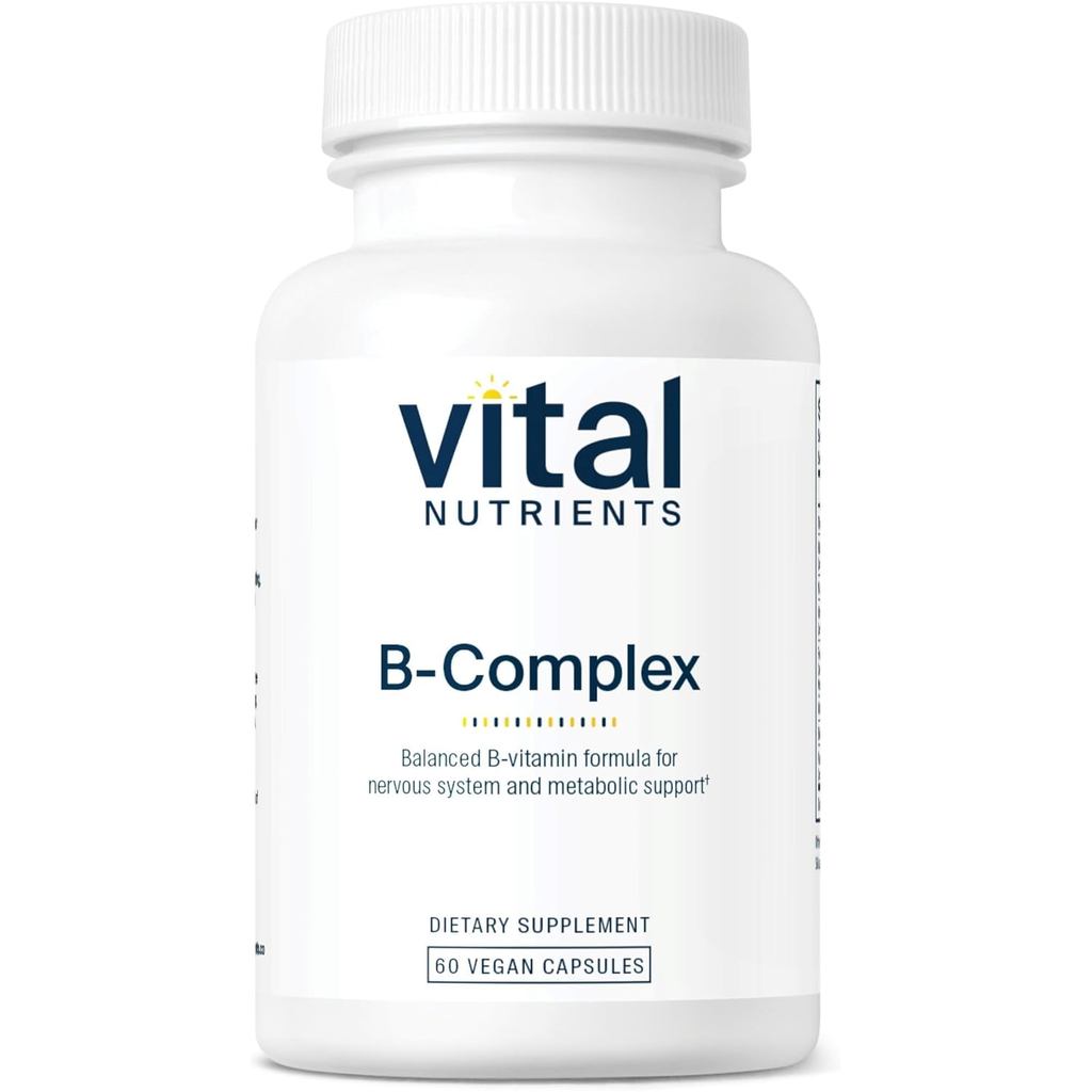 Vital Nutrients วิตามิน B-Complex - มังสวิรัติ High-Potency Methylated B Complex Vitamins - B Vitami