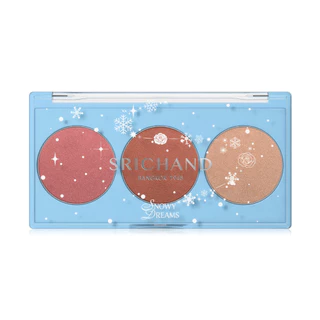 Srichand Snowy Dreams Cheek Palette 9g #02 Warm Night ศรีจันทร์ พาเลทบลัชออน.