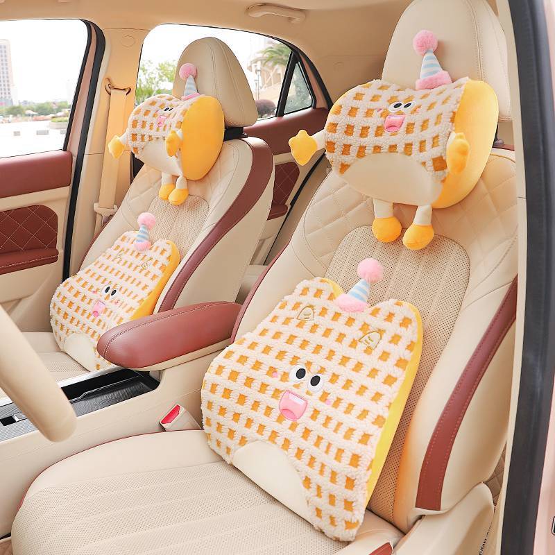 Automotive Headrest Neck Pillow Car Pillow Girls' Main Driving Car Pillow Lumbar Support Memory Foam