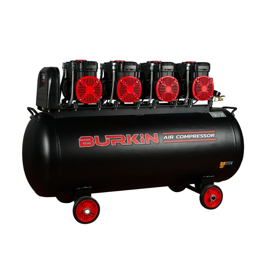 BURKIN ปั๊มลมออยฟรี BK-CE-AC-BG6000-4/200 เสียงเงียบ 6000W 200ลิตร ปั๊มลม ไร้น้ำมัน BK-CE-AC-BG6000-4/200 thumbnail 6