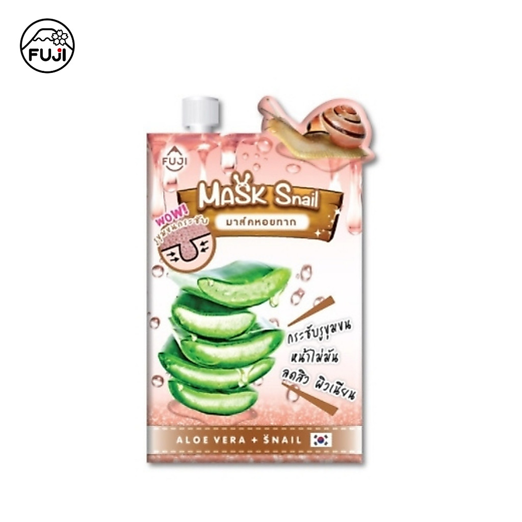 ฟูจิ สเนล มาส์ค สูตรใหม่ 10 ก. FUJI SNAIL MASK WITH ALOE VERA 10G .