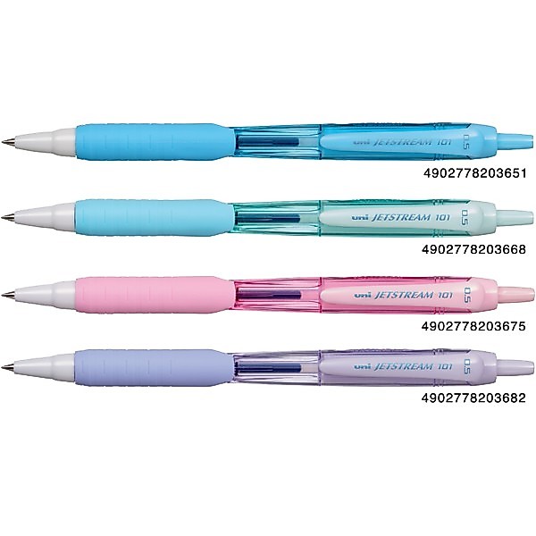 ปากกาลูกลื่น Uni Jetstream 101 หัว 0.7 มม. หมึกสีน้ำเงิน