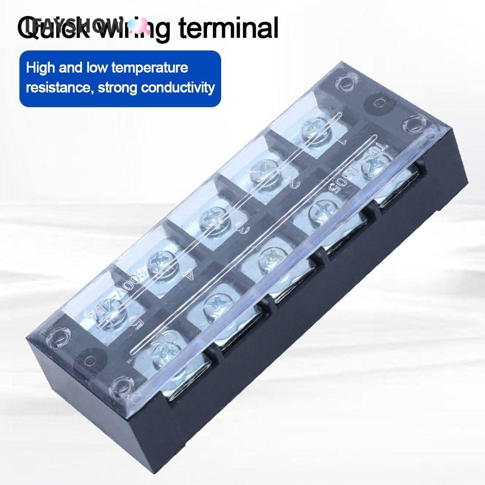 IFYSHOW Strip Block Terminal, Dual Row With Screws Block, Terminal Block Connector สายไฟคงที่บอร์ดไฟ