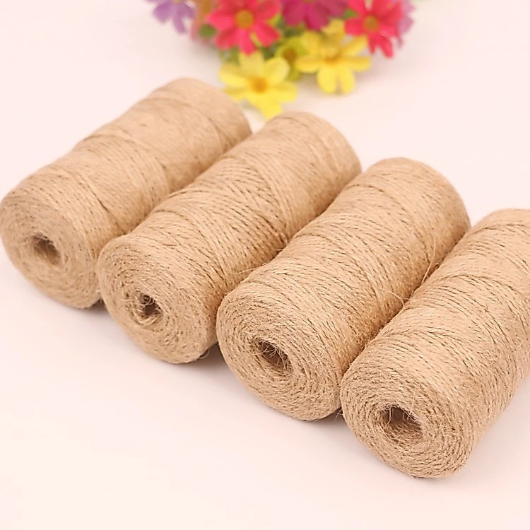 เชือกป่าน เชือกปอ หนา2mm100เมตร ทรงกระบอก พร้อมส่งจากกทมค่ะ