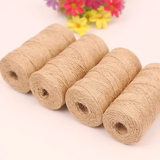 เชือกป่าน เชือกปอ หนา2mm100เมตร ทรงกระบอก พร้อมส่งจากกทมค่ะ