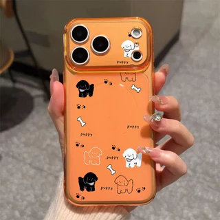 สุนัขน่ารัก For iPhone เคสไอโฟน 11 12 เปลือกที่เรียบง่าย 13 14 15 16 17 PLUS B4PRO MAX X XS MAX XR 7/8PLUS