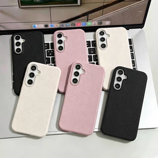 Leather Soft เคส For Samsung S26 Ultra A56 5G A57 A07 A06 A37 A55 S25 S24 A05s A17 A16 A15 A54 A53 A36 A35 A34 A27 A26
