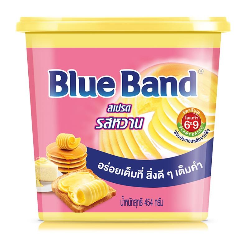 ส่งพรุ่งนี้ มาการีนรสหวาน ตราบลูแบนด์ 454กรัม/ชิ้น ออกใบเสร็จได้