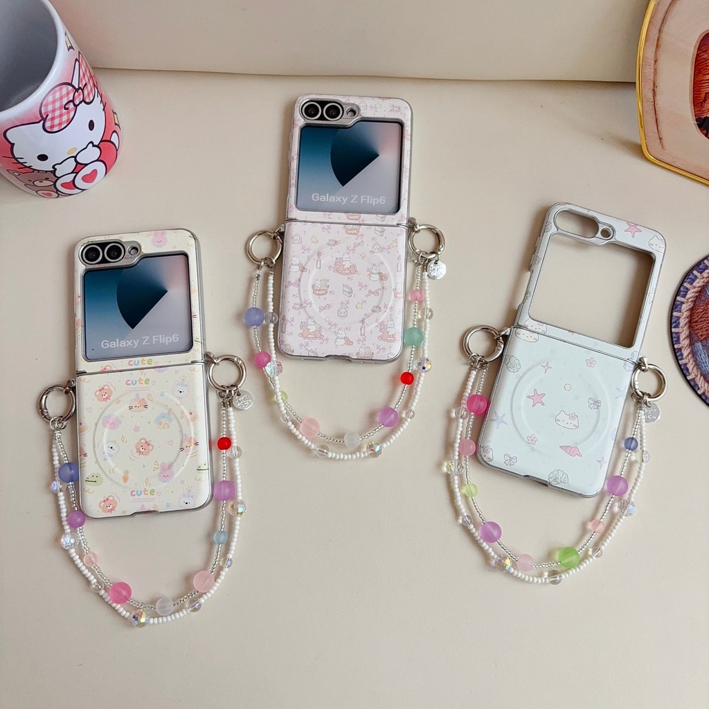 SAMSUNG 可爱卡通สําหรับเคสโทรศัพท์สําหรับSAMSUNG Galaxy Z Flip 7 Z Flip 6 Z Flip 5 Z Flip 8 Z Flip 7 FE 