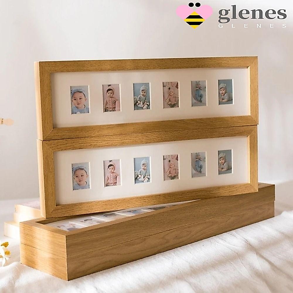 Glenes 2 นิ้ว 6 10 หลุมกรอบรูปไม้ขนาดเล็กตกแต่งบ้านที่ทนทาน