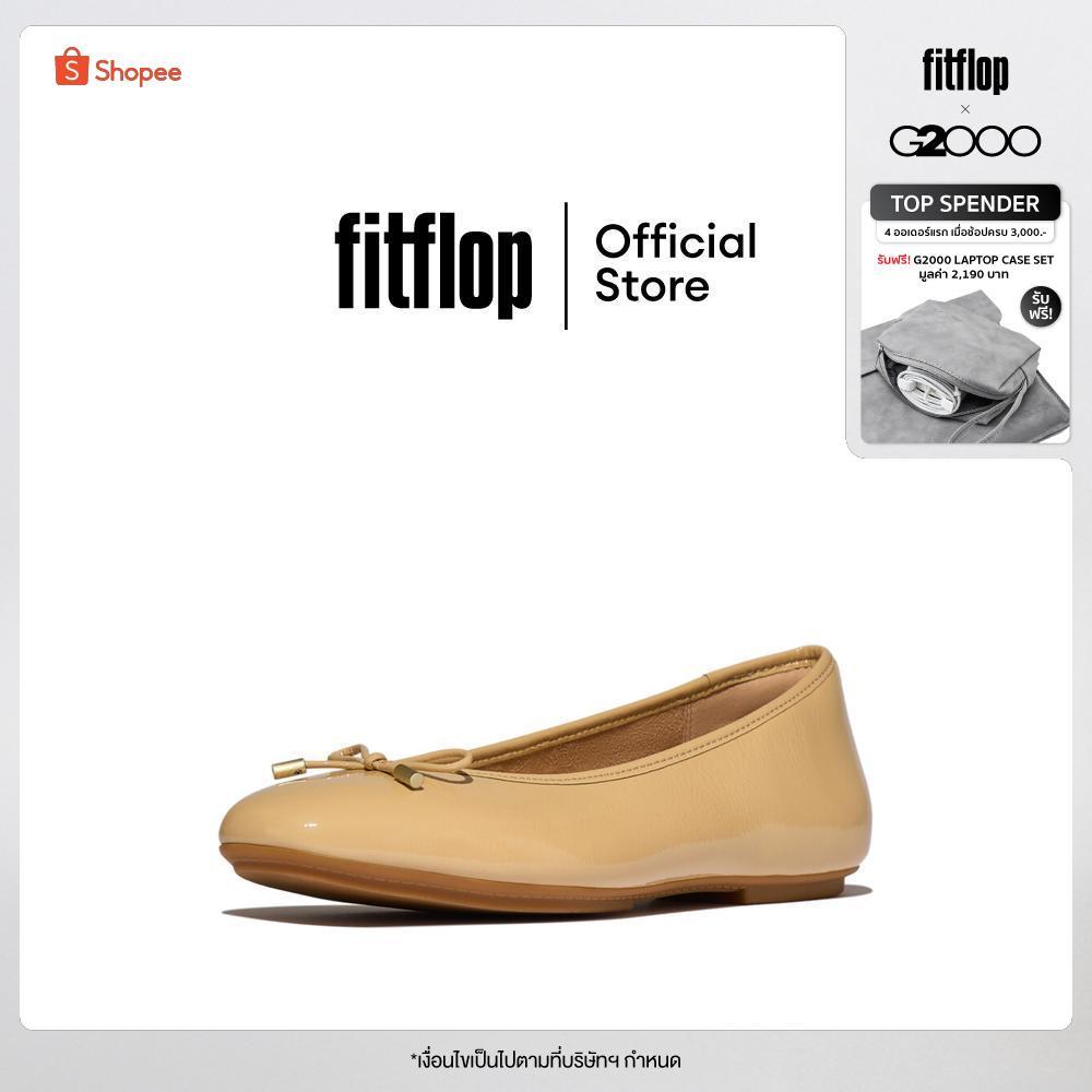 FITFLOP DELICATO HIGH-CUT BALLET FLATS รองเท้าทรงบัลเล่ต์ผู้หญิง รุ่น A0P-011 สี SILVER